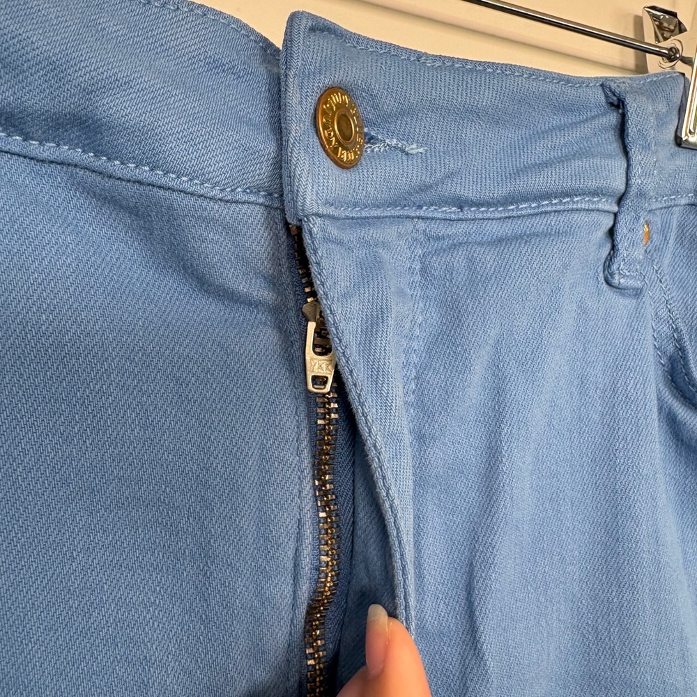 Judy Blue Women Jeans 18W Blue Garment Dyed Raw Hem Wide Leg Crop JB88843 C - Picture 2 of 16